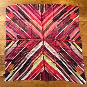 NWOT Gorgeous ECHO 100% Silk Scarf - 34” square